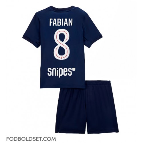 Paris Saint-Germain Fabian Ruiz #8 Hjemme Trøje Børn 2025-26 Kortærmet (+ Korte bukser)